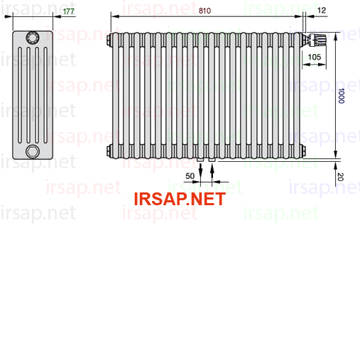 Радиатор IRSAP Tesi 51000/18 T52 CL 01